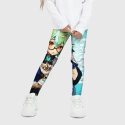 Детские леггинсы 3D Genshin Impact, Сахароза - фото 2