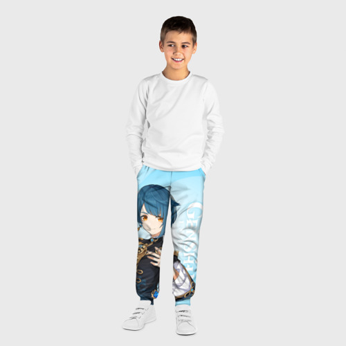 Детские брюки 3D Genshin Impact, Син Цю, цвет 3D печать - фото 4