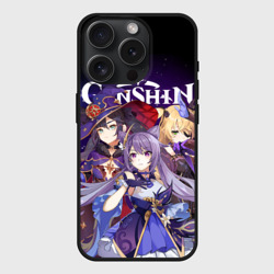 Чехол силиконовый для Apple iPhone 15 Pro матовый Genshin Impact
