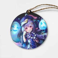 Деревянная игрушка круг Genshin Impact