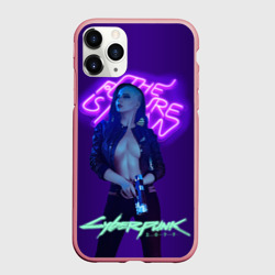 Чехол для iPhone 11 Pro Max матовый Cyberpunk 2077 V