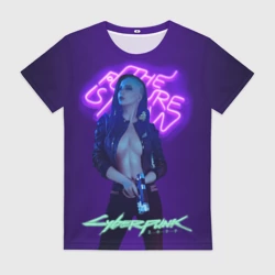 Женская футболка 3D Cyberpunk 2077 V