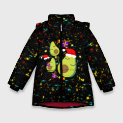 Зимняя куртка для девочек 3D Авокадо
