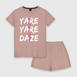Женская пижама с шортиками хлопок Yare Yare Daze