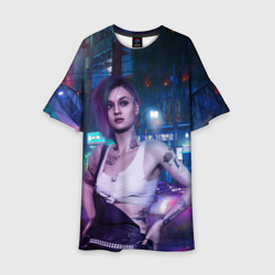 Детское платье 3D Cyberpunk 2077