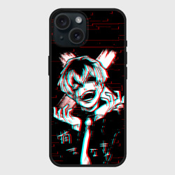 Чехол силиконовый для Apple iPhone 15 матовый The madness of Ken