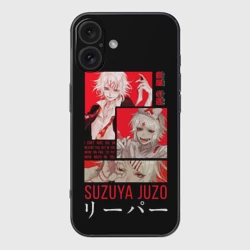Чехол для iPhone 16 силиконовый с защитой камеры Suzuya Juzo