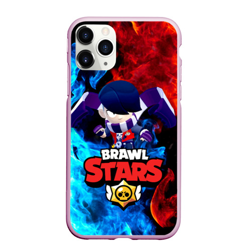 Чехол для iPhone 11 Pro Max матовый Brawl Stars Эдгар, цвет розовый