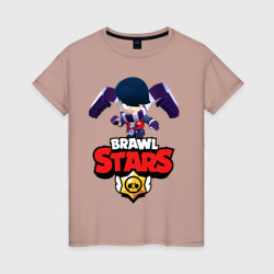 Женская футболка хлопок Brawl Stars Эдгар