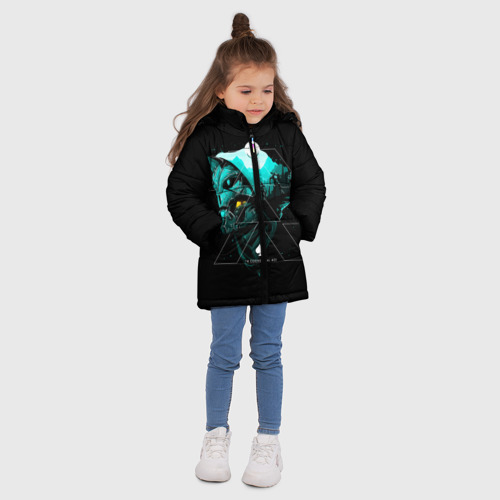 Зимняя куртка для девочек 3D Destiny, цвет светло-серый - фото 5