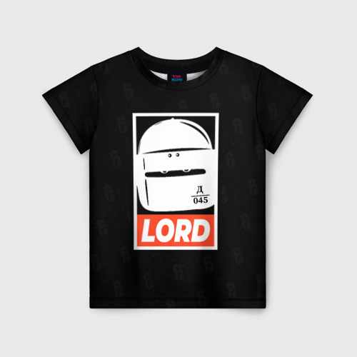 Детская футболка 3D с принтом Lord Tachanka, вид спереди #2