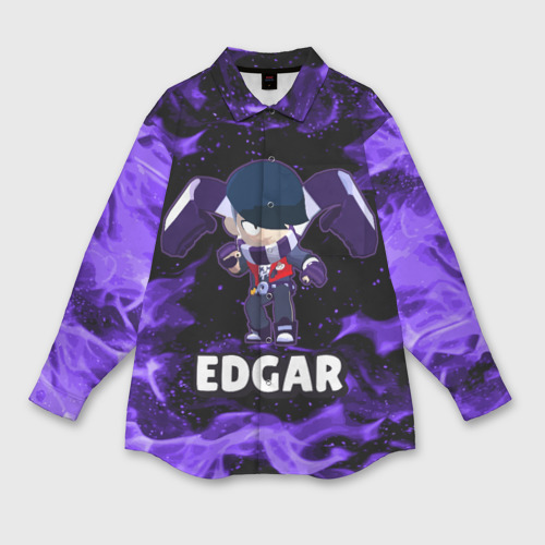 Мужская рубашка oversize 3D с принтом Brawl Stars Edgar, вид спереди #2
