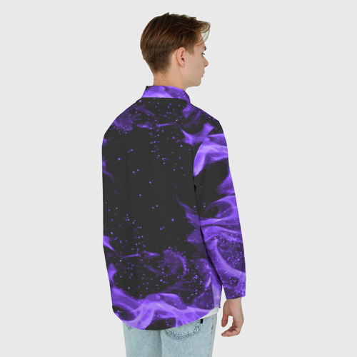 Мужская рубашка oversize 3D с принтом Brawl Stars Edgar, вид сзади #2