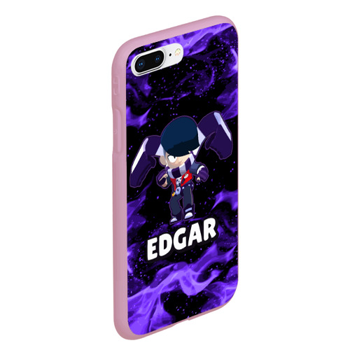 Чехол для iPhone 7Plus/8 Plus матовый Brawl Stars Edgar, цвет розовый - фото 3