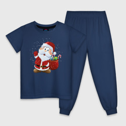 Детская пижама хлопок Дед Мороз