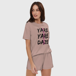 Женская пижама с шортиками хлопок Yare Yare Daze - фото 2