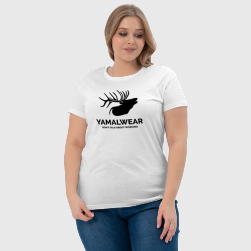 Женская футболка хлопок Yamalwear - фото 6