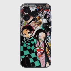 Чехол для iPhone 16 Pro Max силиконовый с защитой камеры Клинок рассекающий демонов: персонажи