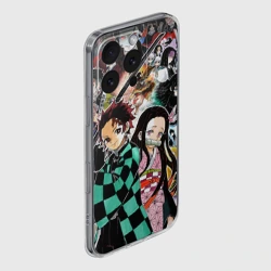 Чехол для iPhone 16 Pro Max силиконовый с защитой камеры Клинок рассекающий демонов: персонажи - фото 2