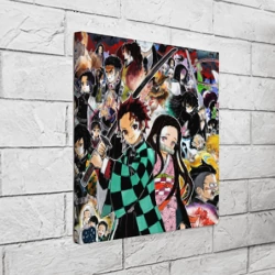 Холст квадратный Клинок рассекающий демонов: персонажи - фото 2