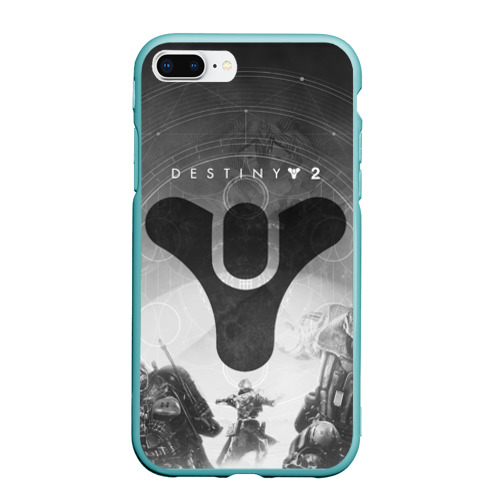 Чехол для iPhone 7Plus/8 Plus матовый Destiny, цвет мятный