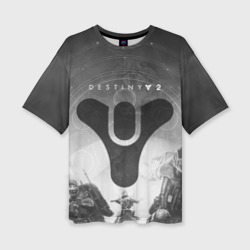 Женская футболка oversize 3D Destiny