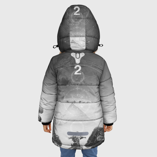 Зимняя куртка для девочек 3D Destiny, цвет черный - фото 4