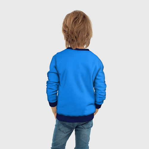 Детский свитшот 3D с принтом RFFASHION, вид сзади #2