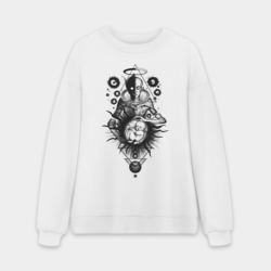 Мужской свитшот oversize без начеса хлопок Демиург