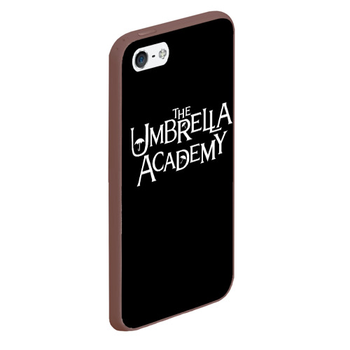 Чехол для iPhone 5/5S матовый Umbrella academy, цвет коричневый - фото 3