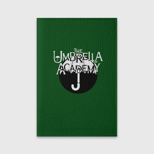 Обложка для паспорта матовая кожа Umbrella academy, цвет голубой