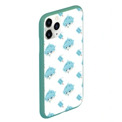 Чехол для iPhone 11 Pro Max матовый Genshin Impact узор - фото 2