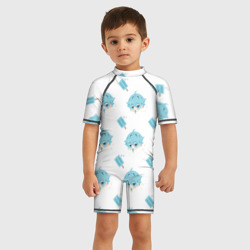 Детский купальный костюм 3D Genshin Impact узор - фото 2