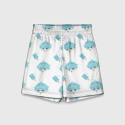 Детские спортивные шорты 3D Genshin Impact узор