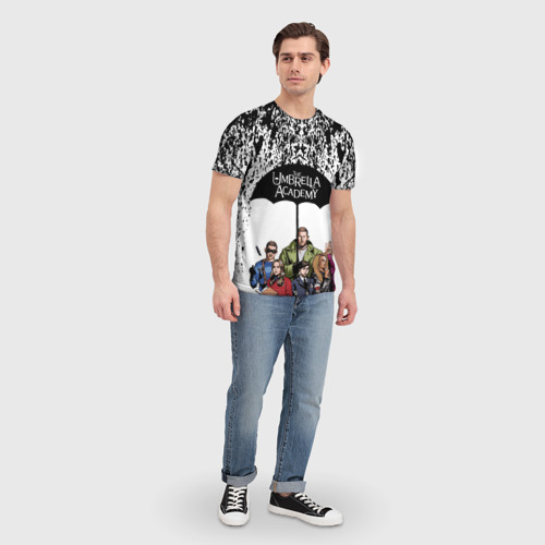 Мужская футболка 3D Академия Амбрелла, цвет 3D печать - фото 5
