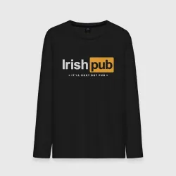 Мужской лонгслив хлопок Irish Pub