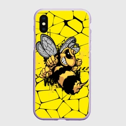 Чехол для iPhone XS Max матовый Дикая пчела