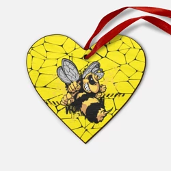 Деревянная игрушка Сердце Дикая пчела