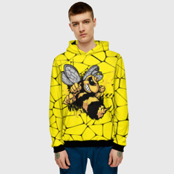 Мужская толстовка 3D Дикая пчела - фото 2