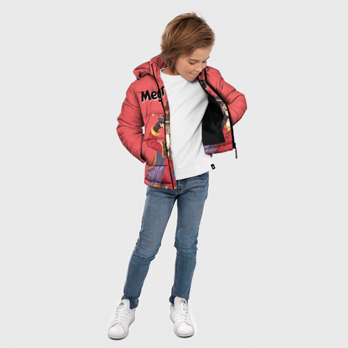 Зимняя куртка для мальчиков 3D Megumin показывает силу, цвет черный - фото 5