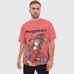 Мужская футболка oversize 3D Megumin показывает силу - фото 2