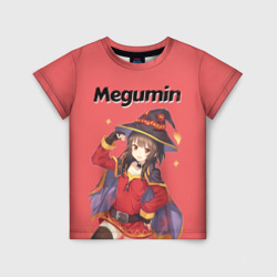 Детская футболка 3D Megumin показывает силу