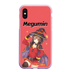 Чехол для iPhone XS Max матовый Megumin показывает силу