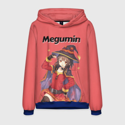 Мужская толстовка 3D Megumin показывает силу