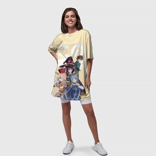 Платье-футболка 3D KonoSuba девочки вместе, цвет 3D печать - фото 5