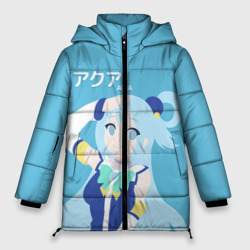 Женская зимняя куртка Oversize Коносуба Аква лого