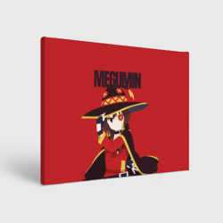 Холст прямоугольный Megumin держит шляпу