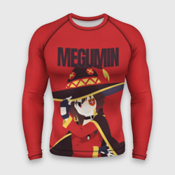 Мужской рашгард 3D Megumin держит шляпу