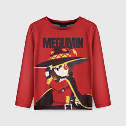 Детский лонгслив 3D Megumin держит шляпу