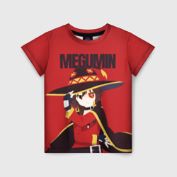 Детская футболка 3D Megumin держит шляпу